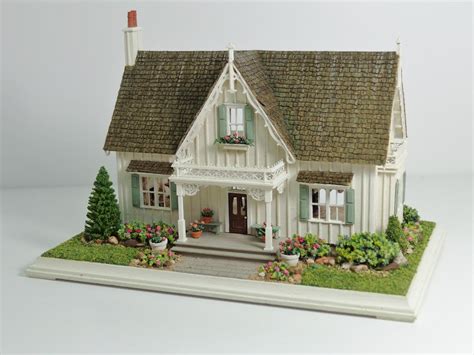 miniature miniatures nell corkin carpenter gothic cottage