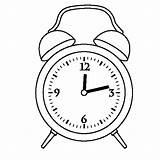 Alarm Drawing Clock Coloring Pages Twelve Time Getdrawings Sound Printable Getcolorings Color sketch template