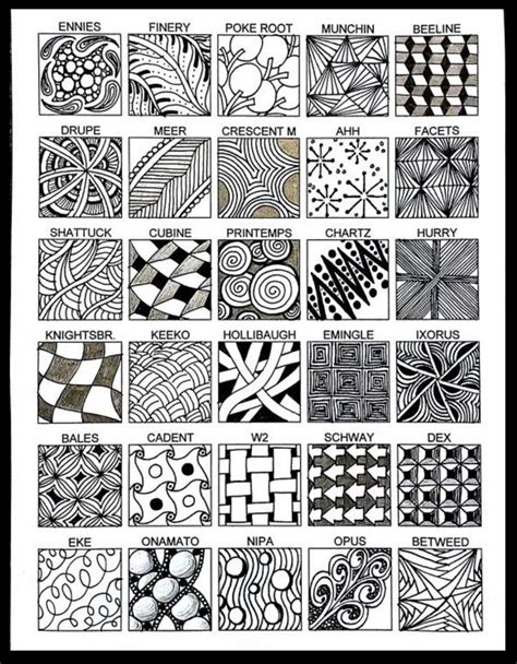 named patterns zentangle patterns zentangle zentangle designs