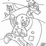 Coloring Gingerbread Running Chef Away Mr Men sketch template