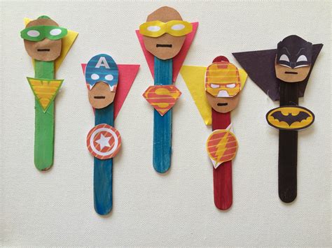 superhero crafts  kids  chirping moms