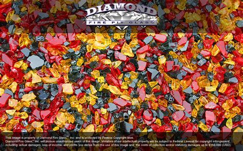 Red Nectar Premixed Diamond Fire Pit Glass 1 Lb Crystal