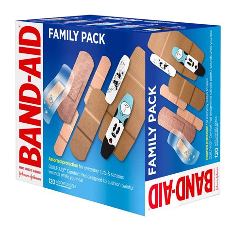 family variety pack bulk bandages  ct band aid brand adhesive bandages