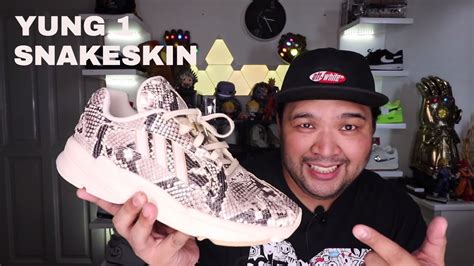 adidas yung  snakeskin  feet review unboxing youtube