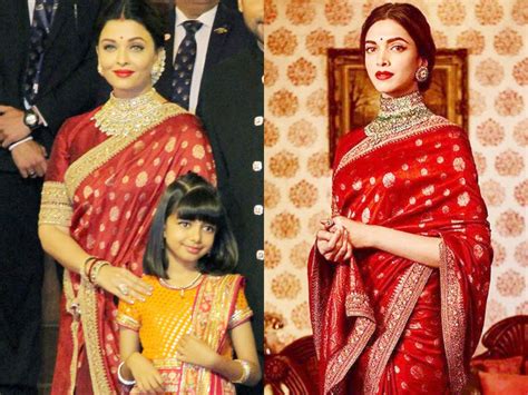 When Aishwarya Rai Repeated A Sari Worn By Deepika Padukone Times Of