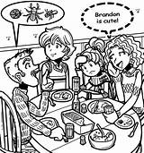 Dork Diaries Brandon Coloring Pages Nikki Family Printable Over Dinner Diary Came Color Happened When Print Popular Sheets Biology So sketch template