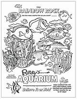 Coloring Aquarium Pages Kids Printable Tank Creatures Book Sea School Ripley Ocean Ripleys Fish Beach Underwater Sheets Getdrawings Getcolorings Believe sketch template