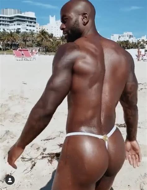 Fit Gay Guy In Thong On The Beach Corey716