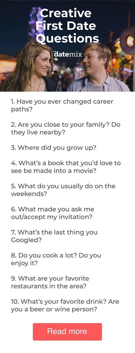 75 creative first date questions to help the conversation flow first