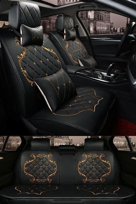 classic luxury design  beautiful gold trimmings universal car seat
