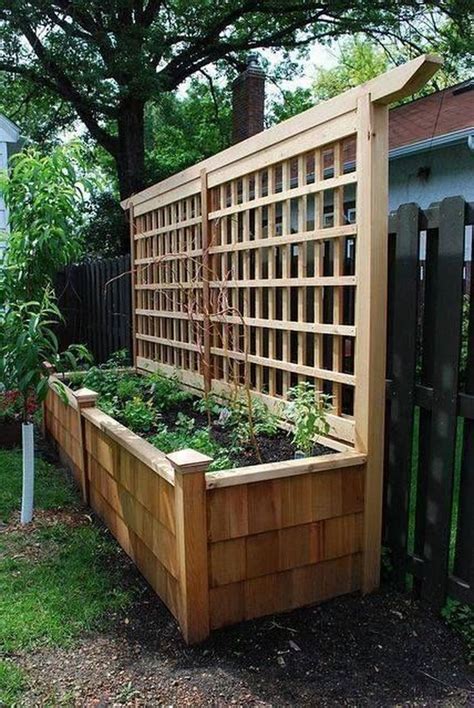 pretty privacy fence planter boxes ideas   garden boxes