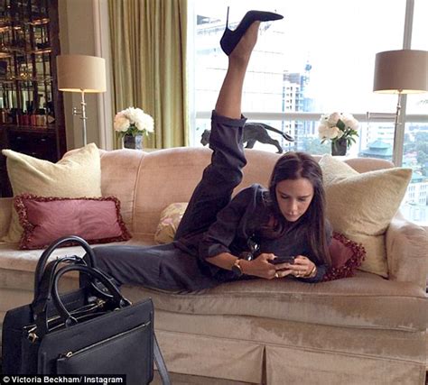 Victoria Beckham Kicks Her Stiletto Into A Limber High Leg Pose In