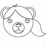 Coloring Bear Book Brown Colouring Line Coloring4free Related Posts sketch template