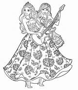 Coloring Pages Grayscale Barbie Singer Colorkid Getcolorings Printable sketch template
