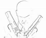Hitman Coloring Pages Absolution Getcolorings Getdrawings sketch template