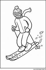 Skifahren Malvorlage Malvorlagen Skifahrer Datei sketch template
