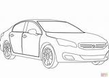 Coloring Peugeot Pages Supercoloring Categories sketch template