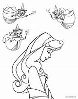 Coloring Fairies sketch template