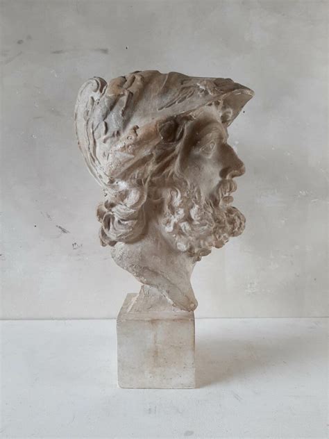 antique bust   greek god ajax piet jonker