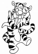 Tigger Coloring Pages Books sketch template