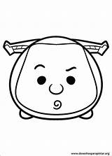Tsum Coloring Pages Disney Print Kids sketch template