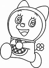 Dorami Doraemon Wecoloringpage Ingrahamrobotics sketch template