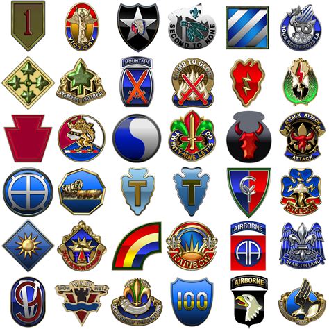 military insignia   army infantry divisions