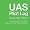 uas pilot log expanded edition unmanned aircraft systems logbook  drone pilots operators