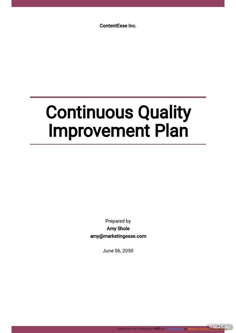 continuous quality improvement plan template  xxx hot girl
