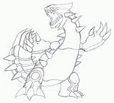Coloring Pokemon Groudon Pages Popular Coloringhome sketch template