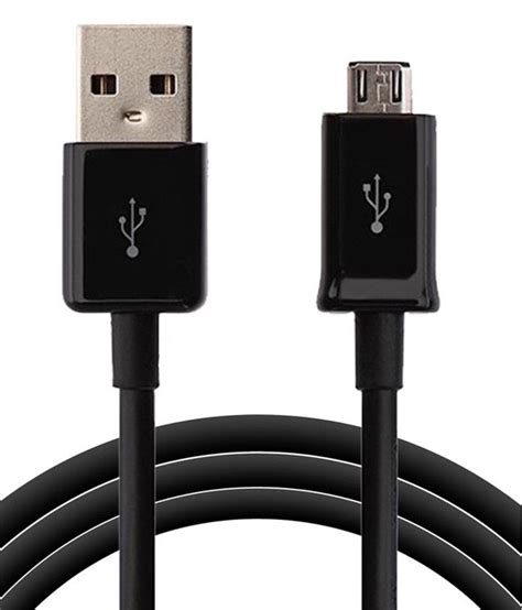 samsung usb data cable black  meter  cables    prices snapdeal india