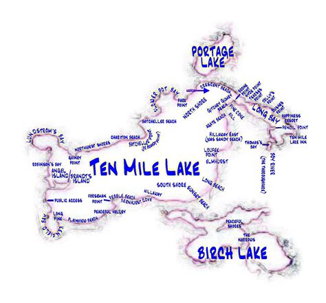 maps ten mile lake association