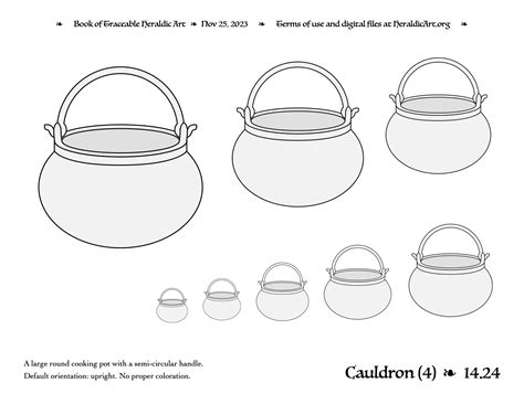 cauldron traceable heraldic art