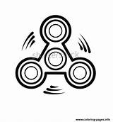 Spinner Fidget Coloring Pages Toy Spinners Icon Cool Color Printable Print Getcolorings sketch template
