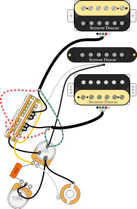 electric guitar wiring diagrams push pull arm device stella wiring