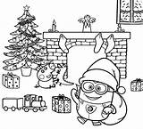 Holidays Carols Minion sketch template