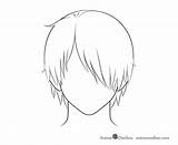 Animeoutline Combed sketch template