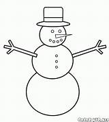 Snowman Nieve Neve Pupazzo Neige Colorear Bonhomme Weihnachtsschneemann Colorkid Muneco Pupazzi Schneemann Navidad Muñeco Noël Kolorowanka Boneco Uccelli Disegno Bonshommes sketch template