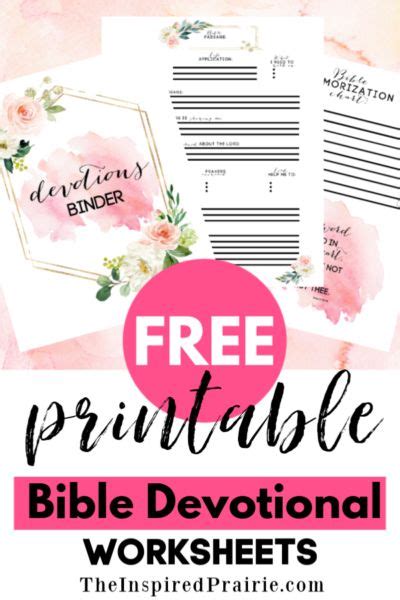 daily devotional bible devotions worksheets printable