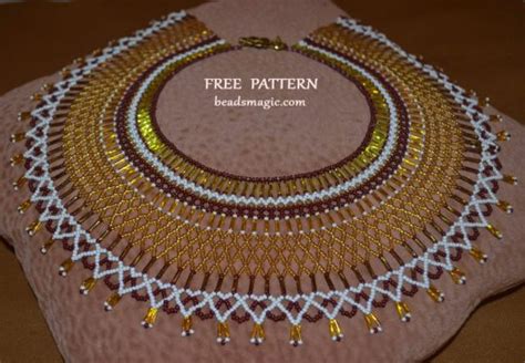Free Pattern For Necklace Semiramis In Egyptian Style