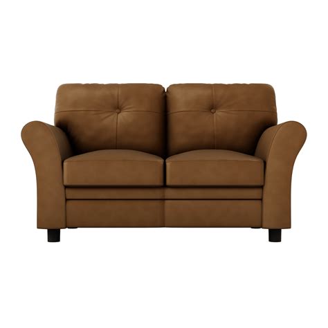 buy orlando  seater leather sofa  brown godrej interio