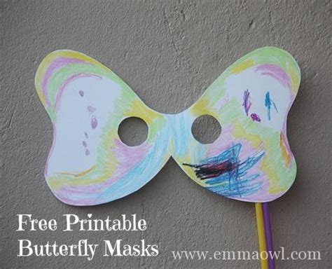 printable butterfly masks emma owl