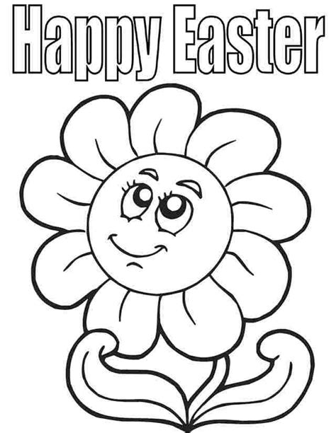 easter flowers coloring page   kids coloring printable