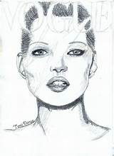 Kate Moss Drawing Sketch Nose Temi Thoughts Drawings Paintingvalley Scan Eyes sketch template