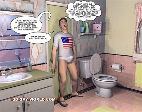 gay roommates have fun in the bathroom silver cartoon picture 10