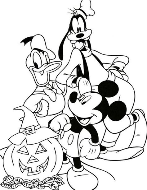 mickey mouse halloween coloring pages ideas   house pintere