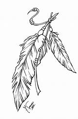 Tattoo Feather Drawing Indian Drawings Tattoos Deviantart Plumage Lineart Feathers Native American Coloring Jagua Plume Pages Sketches Flowers Visit Choose sketch template
