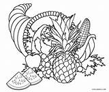 Frutas Colorear Dibujos Coloring Cornucopia Obst Cool2bkids Malvorlagen Canasta Füllhorn Manzanas Ausdrucken sketch template