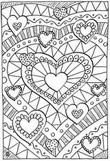Coloring Heart Pages Detailed Getcolorings Sheets Printable sketch template