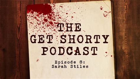 Get Shorty Podcast Episode 8 With Sarah Stiles I Epix